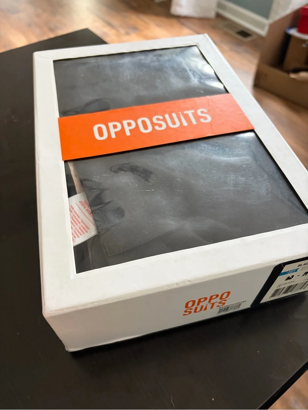 OppoSuits Black Suit with Orange Branding - Picture 2 of 3